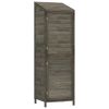 Garden Shed Anthracite 21.7"x20.5"x68.7" Solid Wood Fir