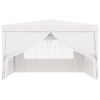 Professional Party Tent with Side Walls 13.1'x13.1' White 0.3 oz/ftÂ²