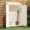 Garden Shed White 40.2"x20.5"x68.7" Solid Wood Fir