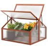 Double Box Garden Wooden Greenhouse