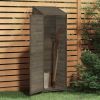 Garden Shed Anthracite 21.7"x20.5"x68.7" Solid Wood Fir