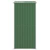 Garden Shed Green 75.6"x42.5"x87.8" Galvanized Steel