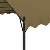 Gazebo 13.1'x9.8'x8.5' Taupe 0.6 oz/ftÂ²