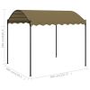 Gazebo 13.1'x9.8'x8.5' Taupe 0.6 oz/ftÂ²