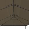 Gazebo 236.2"x117.3"x106.3" Taupe 0.6 oz/ftÂ²