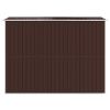 Garden Shed Dark Brown 75.6"x107.9"x87.8" Galvanized Steel