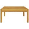 Patio Footstool with Cushion Solid Acacia Wood