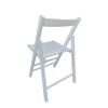 FOLDING CHAIR-2/S;  FOLDABLE STYLE -WHITE