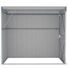 Wall-mounted Garden Shed Gray 46.5"x76.4"x70.1" Galvanized Steel