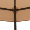 Garden Marquee Gazebo Pavilion Tent Beige 127.2"x104.3"