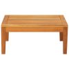 Patio Table 25.2"x25.2"x11.4" Solid Acacia Wood