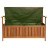 Wooden Outdoor Storage Bench Large Deck Box, Entryway Storage Bench with Inner Waterproof Dustproof Lining for Patio Garden Balcony Yard