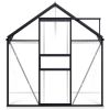 Greenhouse with Base Frame Anthracite Aluminum 51.1 ftÂ²