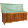 Garden Storage Box 59"x19.7"x22.8" Solid Acacia Wood