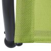 Double Sun Lounger with Canopy Textilene Green