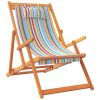 Folding Beach Chairs 2 pcs Multicolor Fabric