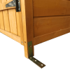 XWT011 WOODEN SHED Natural for backyard garden big Tool storage Flat roof tool room 63.58"X 24.6"X 53.15"