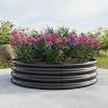 47.24*11.4" Tall Round Raised Garedn Bed,Metal Raised Beds for Vegetables, Outdoor Garden Raised Planter Box