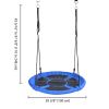 700LBS Weight Capacity 40" Flying Saucer Swing for Kids Outdoor, Large Round Tire Swings for Trees and Swingset, Strong Heavy Duty for Outside Playgro