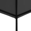 Gazebo 9.8'x9.8' Anthracite Fabric and Steel 0.6 oz/ftÂ²