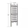 72-inch Modern Garden Trellis in Black Wood Finish