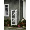 59-inch Outdoor Weather Resistant White Vinyl Garden Trellis