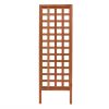 72-inch Outdoor Modern Wooden Garden Trellis in Cedar Wood Color