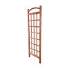 72-inch Outdoor Solid Wooden Classic Grid Garden Trellis in Brown Wood Finish