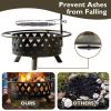 30-inch Wood Burning Outdoor Heavy Duty Steel Fire Pit Grill