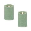 Simplux LED Designer Candle with Remote (Set of 2) 4 and 8 Hr Timer 3.5" x 5.5"H Wax/Plastic