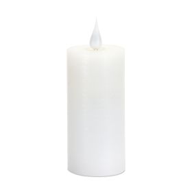 LED Candle 1.75"D x 4"H Wax/Plastic 2 AA Batteries Not Included (Color: White)