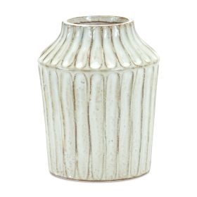 Vase 7.5"H Terra Cotta (Color: Beige)