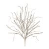 Set Of 2 Glitter Pine Branch Plastic Stem