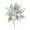 Set Of 2 Poinsettia Polyester Stem