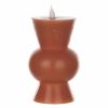 Simplux LED Designer Candle w/4 and 8 Hr Timer (Set of 2) 3.5" x 5.5"H Wax/Plastic (Requires 2 AA Batteries, Not Included)