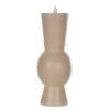 Simplux LED Designer Candle w/4 and 8 Hr Timer (Set of 2) 3.5" x 9.25"H Wax/Plastic (Requires 2 AA Batteries, Not Included)