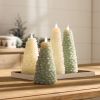 Tree Candle 8"H Wax 2 AA Batteries, Not Included