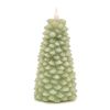 Tree Candle 8"H Wax 2 AA Batteries, Not Included