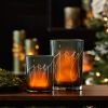 Candle Holder (Set of 2) 5"H, 7"H Glass