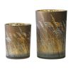 Candle Holder (Set of 2) 5"H, 7"H Glass