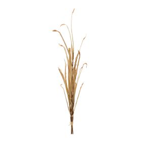 38"H Set Of 2 Grass Polyester Stem (Color: Beige)