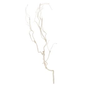 Glitter Branch (Set of 6) 32"H Wire/Paper (Color: White)