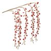 26"H Hanging Set Of 2 Plastic Berry Branch