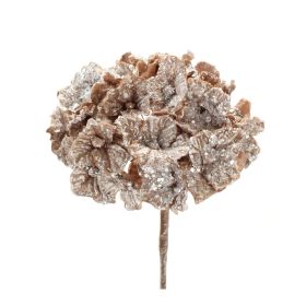 Hydrangea Stem (Set of 2) 29.5"H Polyester (Color: Silver, Bronze)