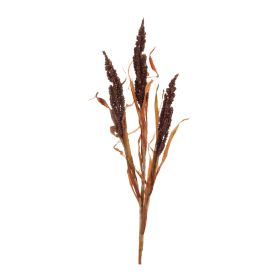 Astilbe Grass Spray (Set of 6) 25"H Plastic (Color: Purple, Brown)