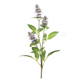 Buddleia Stem (Set of 6) 29"H Polyester (Color: Purple, Green)