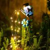 1pc Solar Garden Light; Outdoor Decor Waterproof Butterfly Solar Path Light; Watering Can Lights Hanging Fairy String Lighting For Terrace Patio Lawn