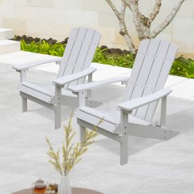 Adirondack Outdoor Patio Garden Lounging Chairs (Color: as Pic)