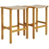 Patio Wood Bar Stools Set of 2/4