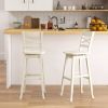 Swivel 30-Inch Bar Height Stool Set of 2 with Footrest